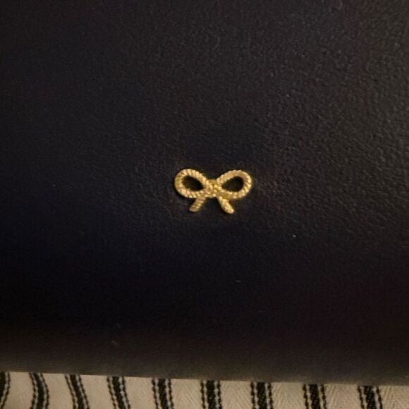 Anya Hindmarch Ebury Eyes Tote Bag in Navy Leather NWT - Picture 3 of 13